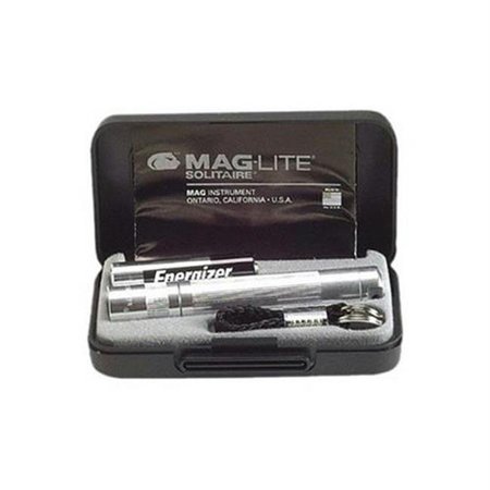 MAGLITE Maglite K3A102 Mag-Lite Solitaire Pres Box Silver K3A102